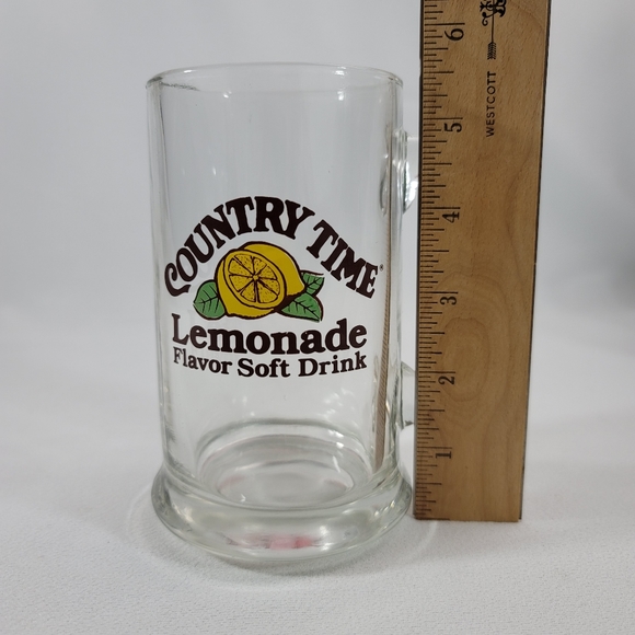 Vtg Country Time Lemonade Flavor Soft Drink Glass Mug - Picture 8 of 11